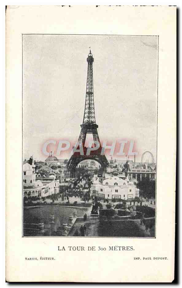 CPA La Tour De 300 Metres Tour Eiffel Paris 