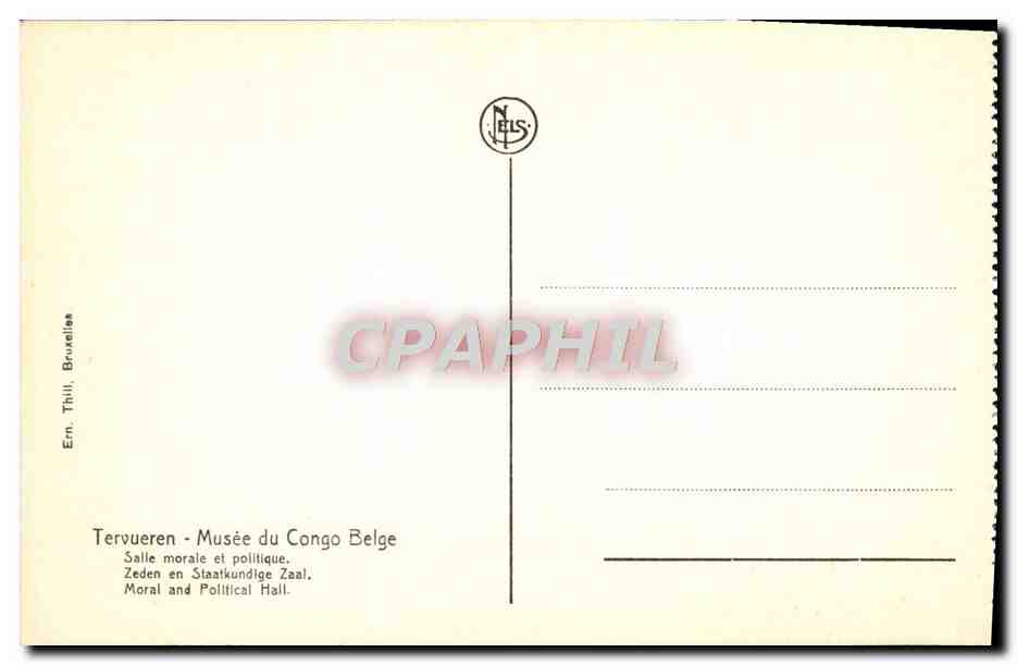 Salle morale et politique — Musée du Congo Belge — Tervueren — Rückseite
