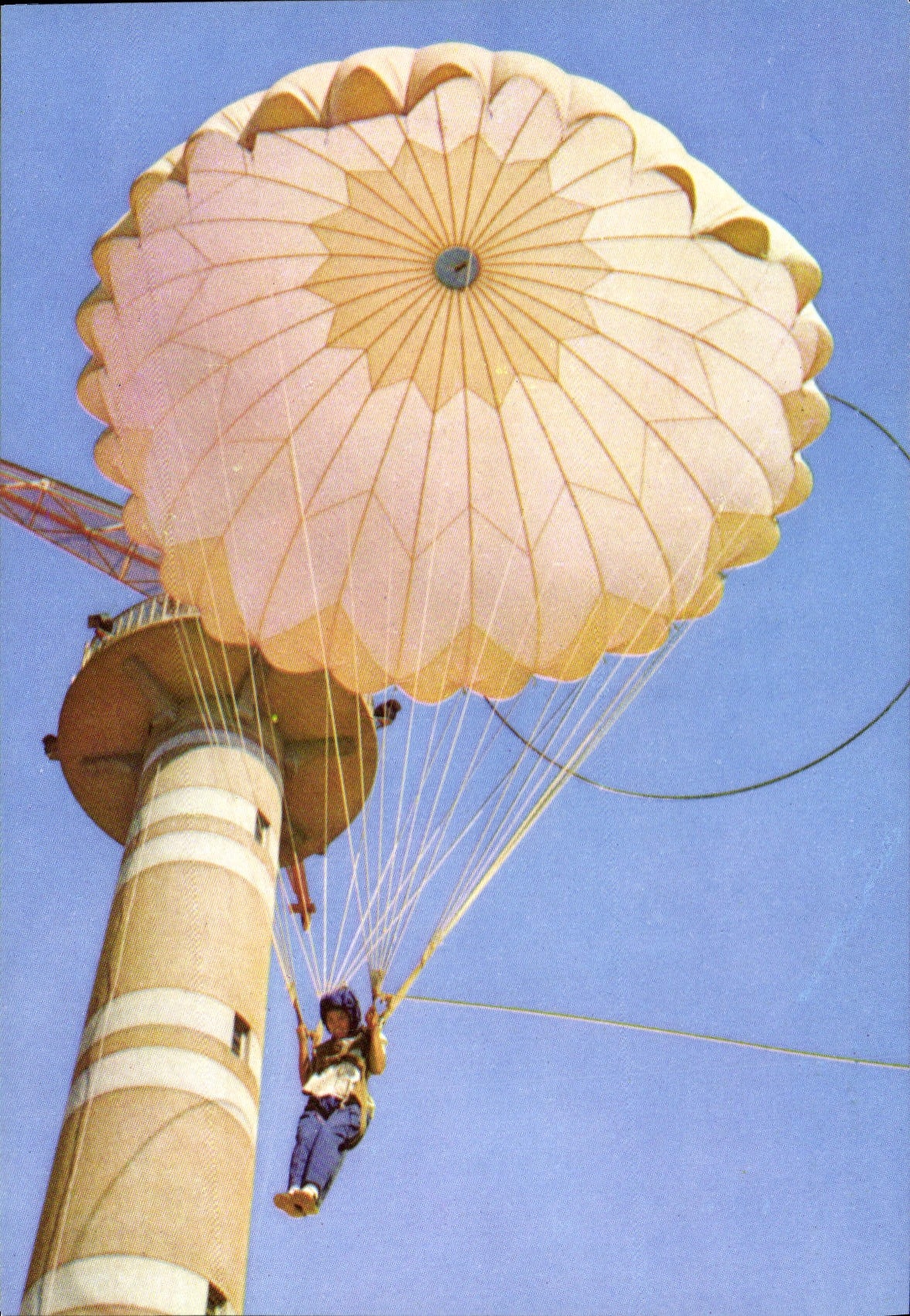 CPA First Descent Sport en Chine China Parachutisme Parachute