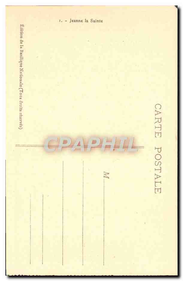 CPA Jeanne La Sainte Jeanne d'afrc — Rückseite