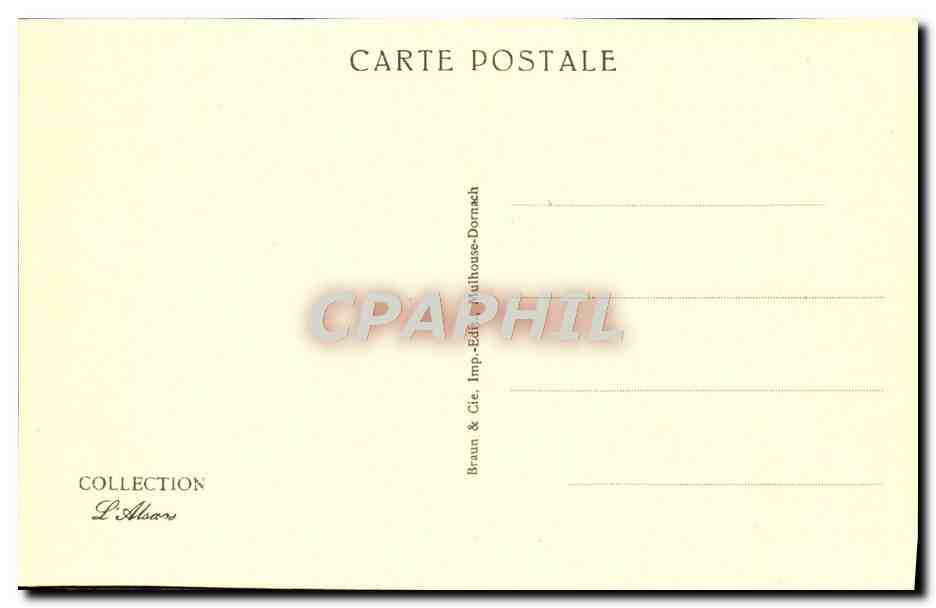 CPA Dabo Vue Generale Avec Le Rocher Et La Chapelle — Verso