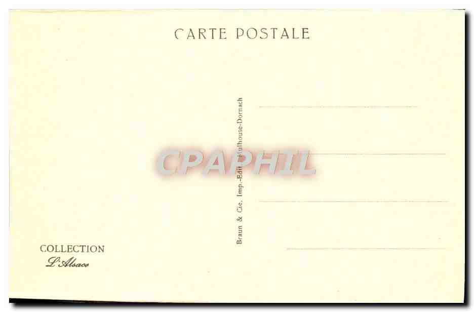 CPA Dabo Vue Du Village Et Du Rocher Prise Du Calvaire — Verso