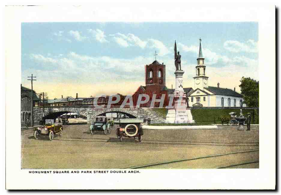CPA Attleboro Mass NYNH&H RR Station  — Rückseite
