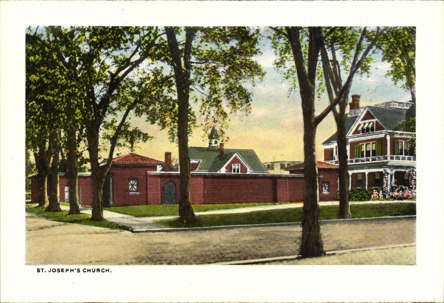 CPA St Joseph's Church Old peck House 