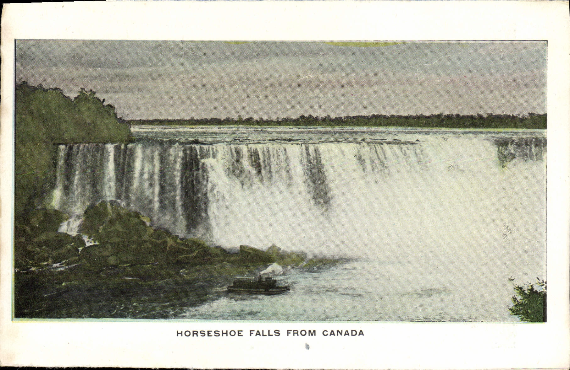CPA Horseshoe Falls From Canada Niagra Falls