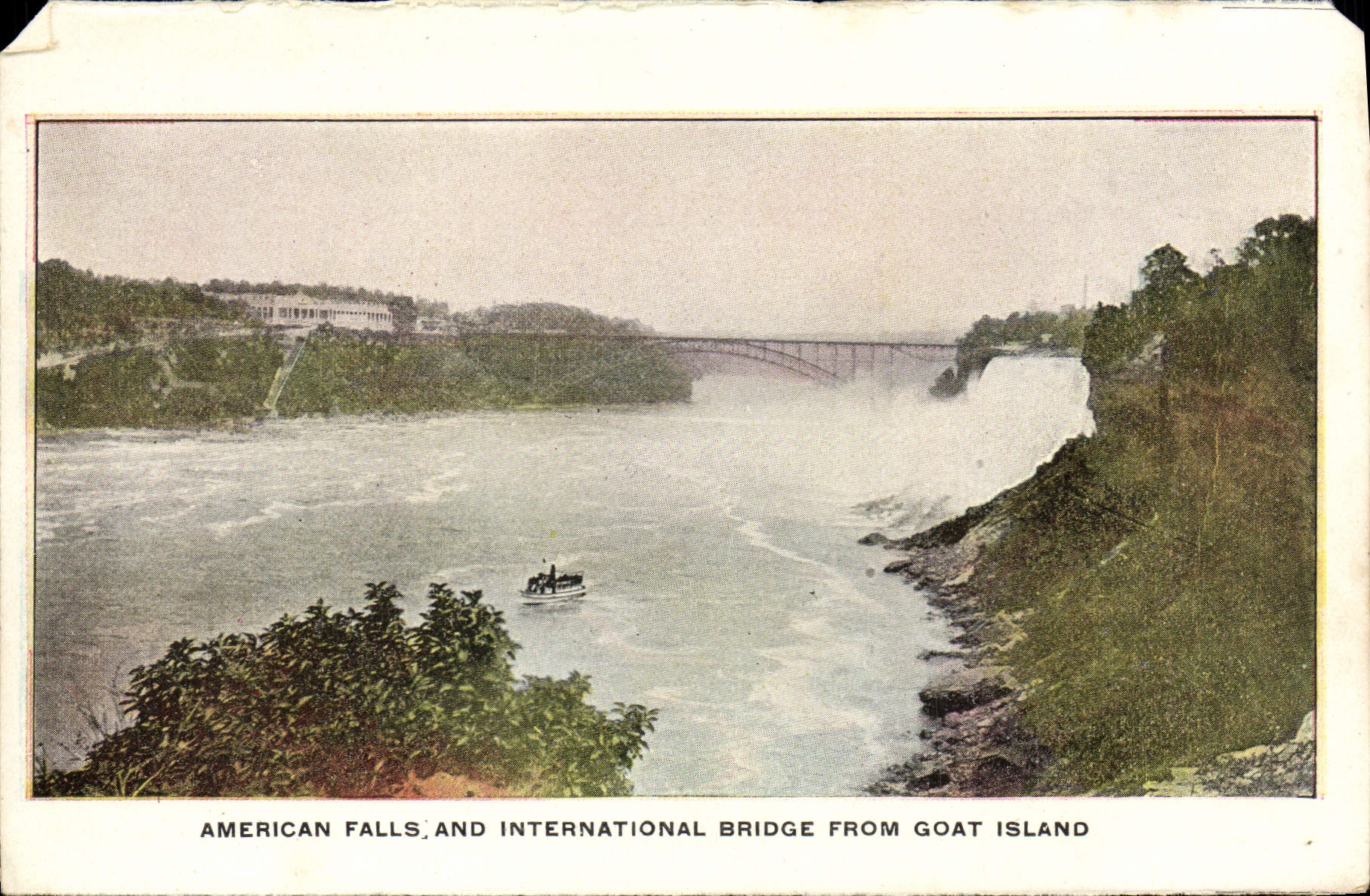 CPA General View Of Both Falls Chevre Niagara Falls