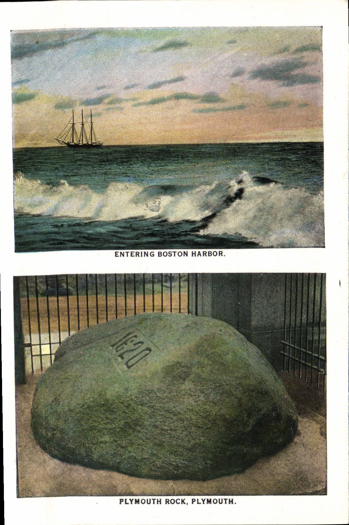 CPA Entering Boston Harbor Plymouth Rock Plymouth Longfellox Home Cambridge Elmwood James Russell Lowell House 