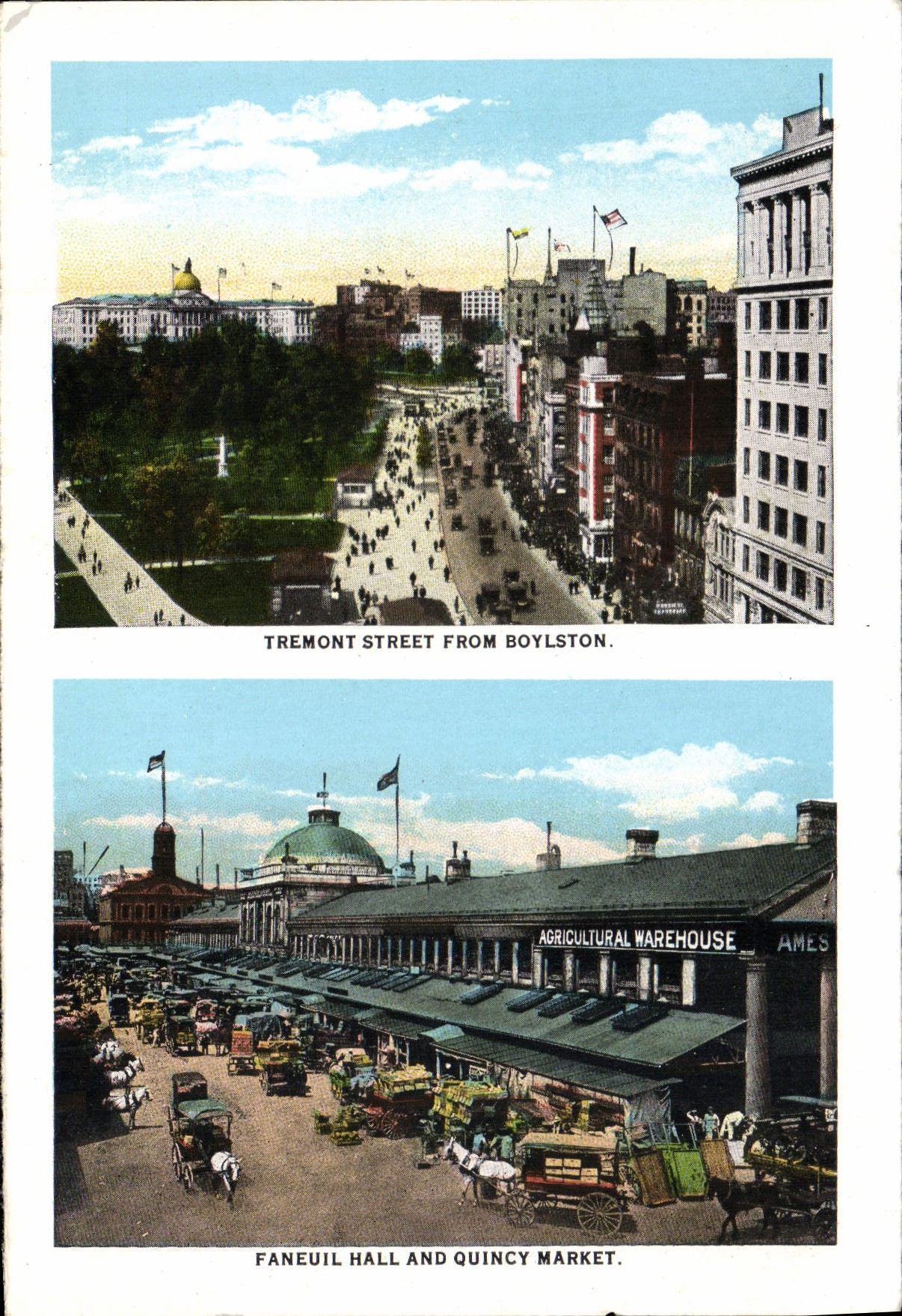 CPA Tremont Street From Boylston Faneuil Hall And Quincy Market Christian Church Commonwealth avenue