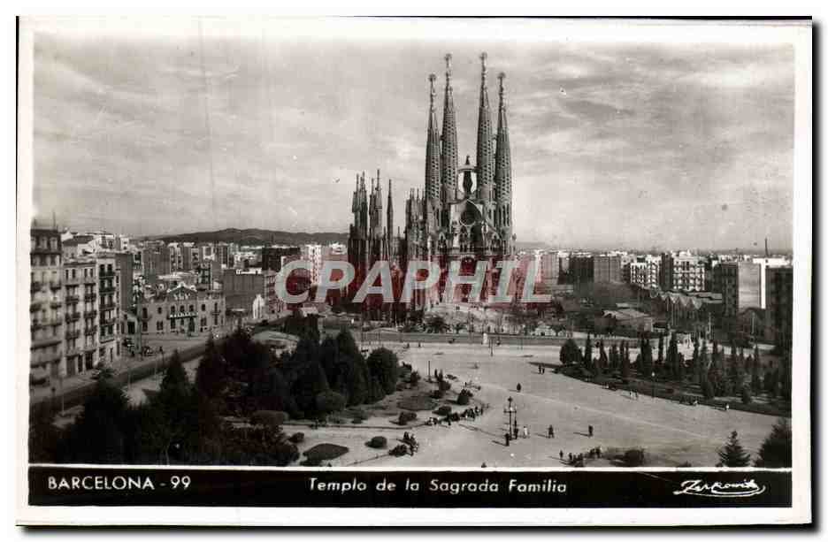 CPA Barcelona Templo De La Sagrada Familia
