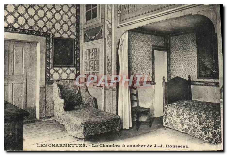 CPA Les Charmettes La Chambre A Coucher De JJ Rousseau