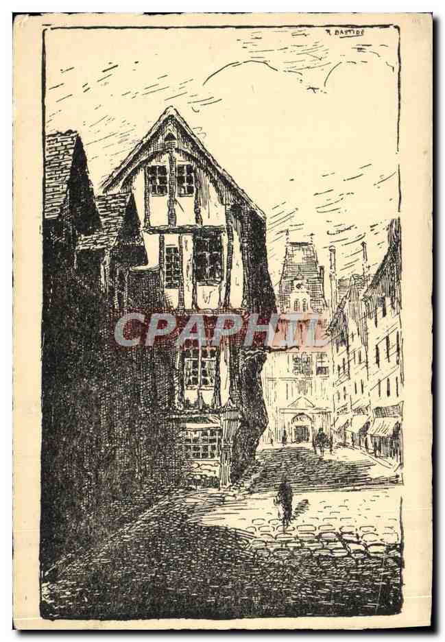 CPA Vieille Maison Rue St Romain Rouen