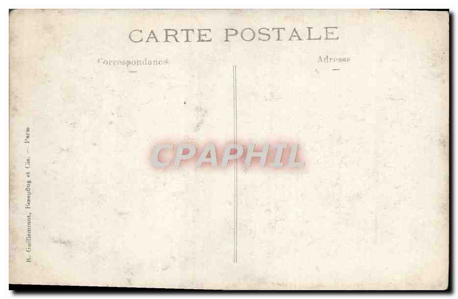 CARTE PHOTO Statue Vierge  — Rückseite