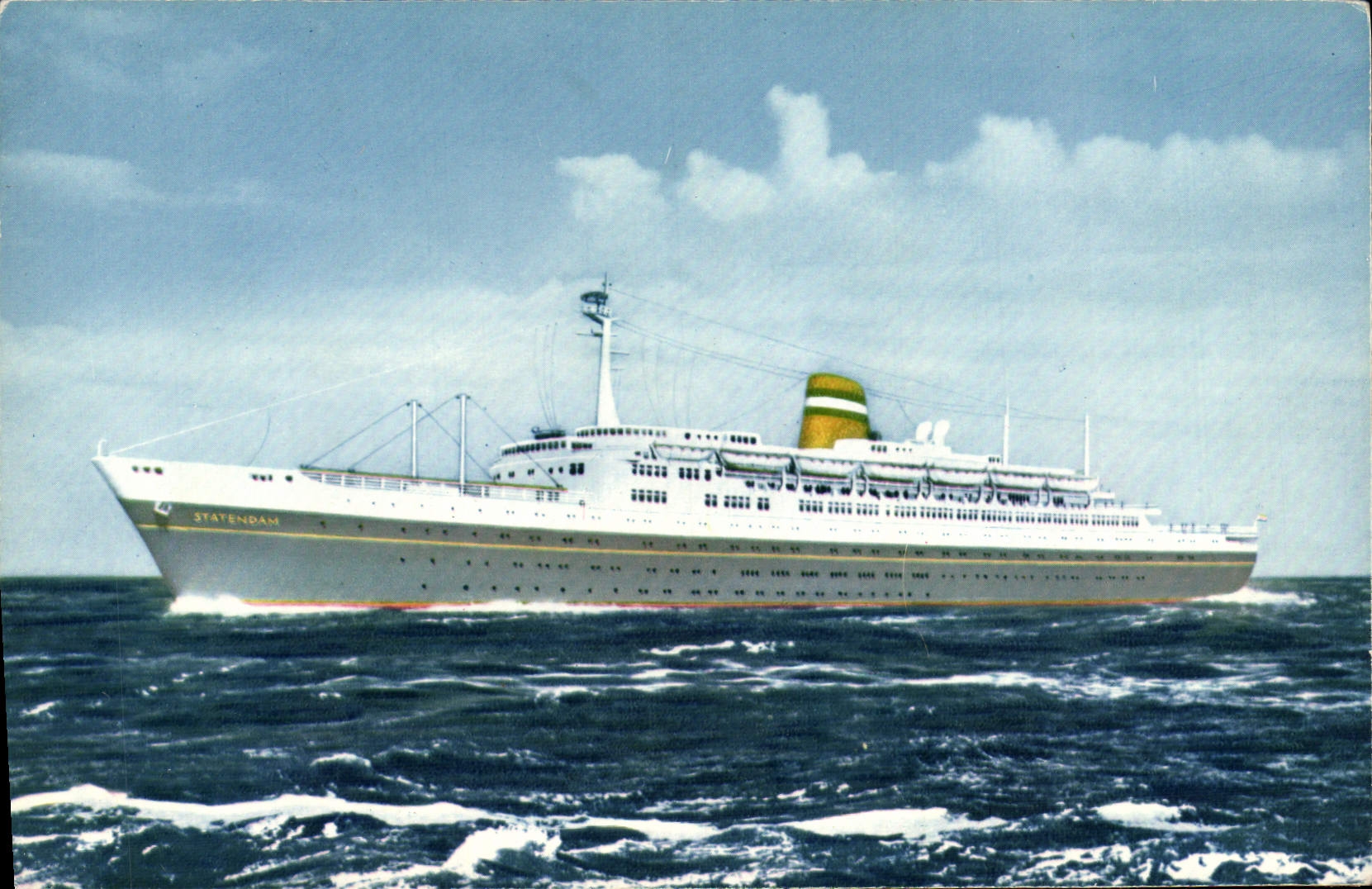 s.s. STATENDAM — Holland-America Line — imprimée aux Pays-Bas