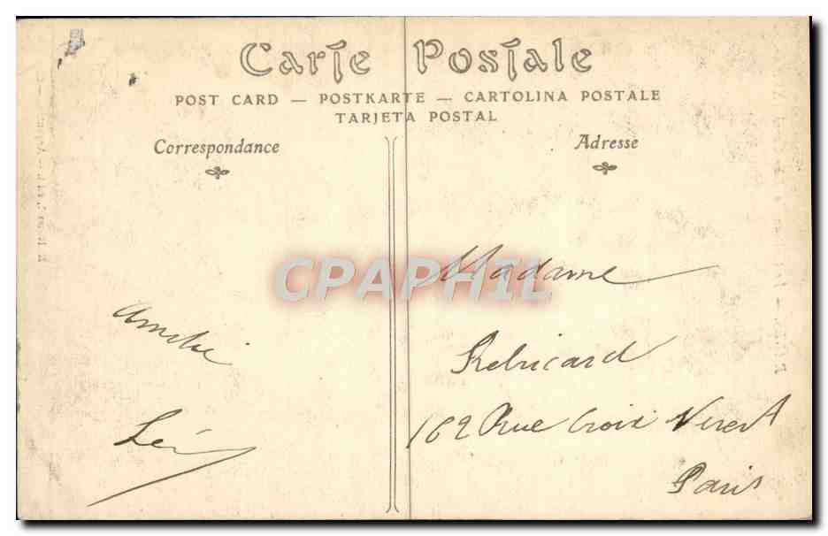 CPA Ranes Le Chateau La Tour Carree — Rückseite
