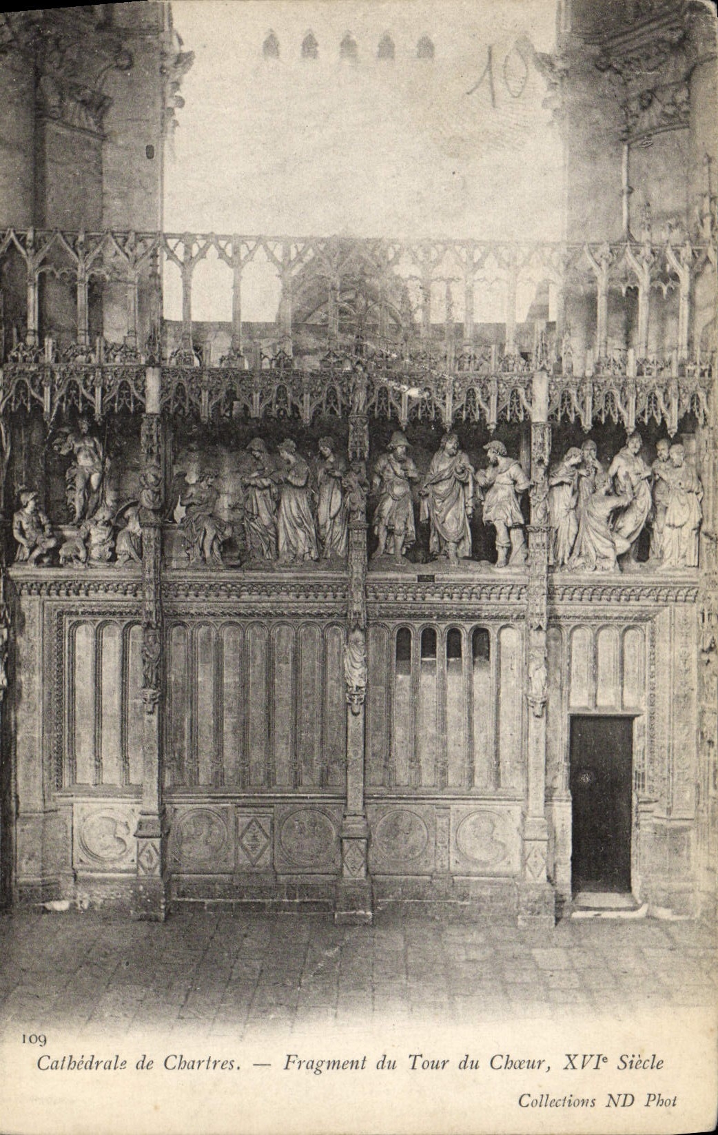 Cathédrale de Chartres — Fragment du Tour du Chœur, XVIe Siècle — Collections ND Phot