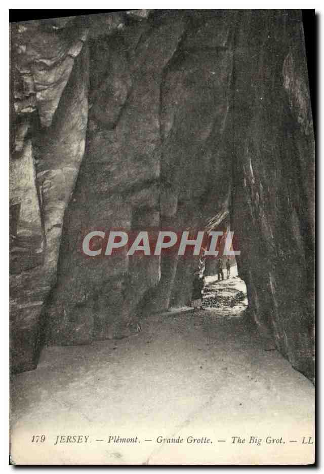 CPA Jersey Plemont Grande Grotte