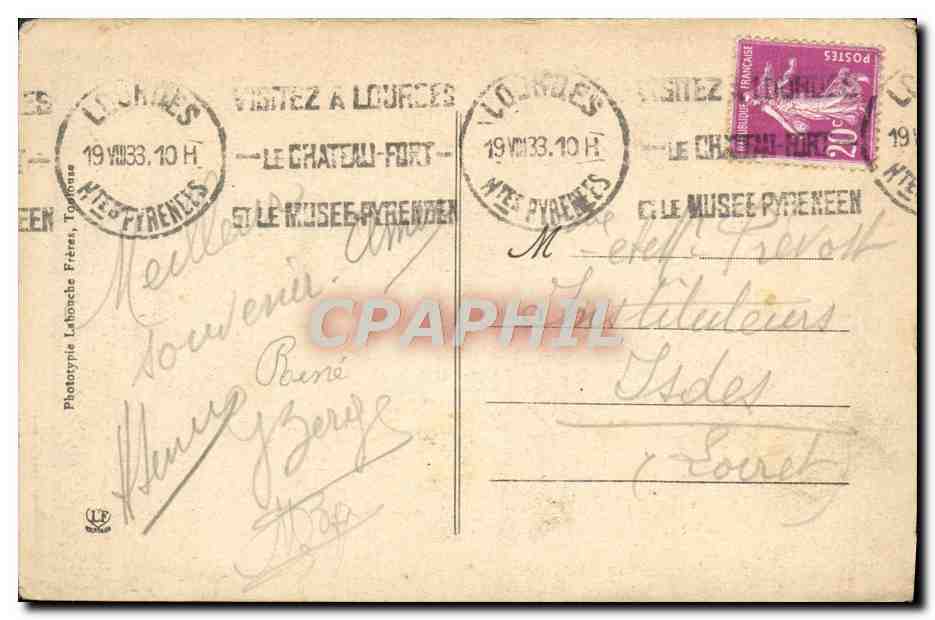 CPA Lourdes La Grotte Et La Basilique — Reverso