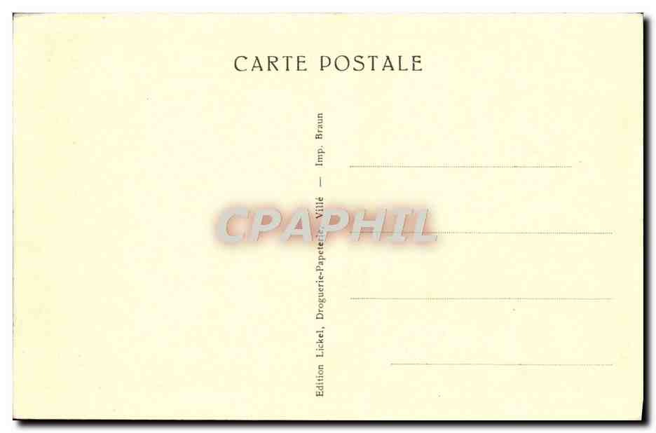 CPA Ville Cimetiere Militaire Militaria — Verso