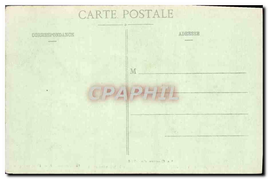 L'Église et les Écoles de Badonviller — après le bombardement — Lunéville Photo, P. B., 13, Pl. de l'Église — Verso