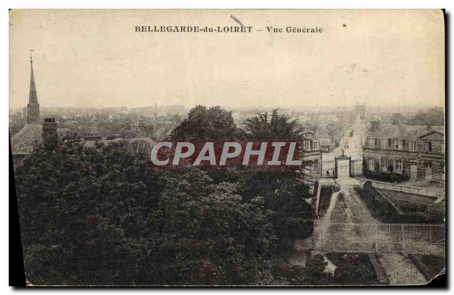 CPA Bellegarde Du Loiret Vue Generale
