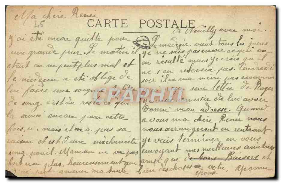 CPA Bellegarde Du Loiret Vue Generale — Verso