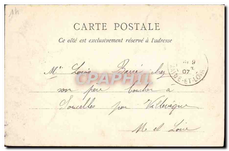 CPA La Normandie Trouville Villas Au Bord De La Plage — Back