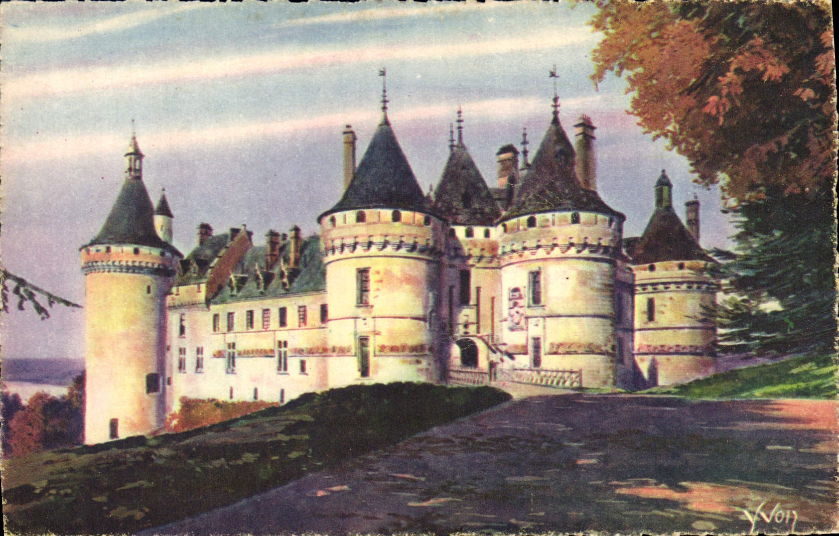 Château de Chaumont-sur-Loire — vue panoramique — Éditions d'Art Vvon