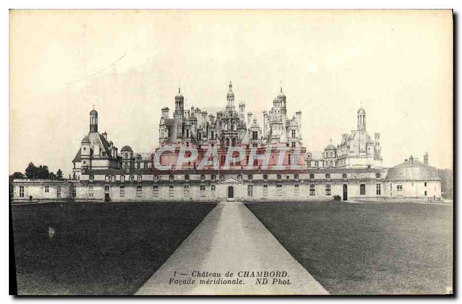 CPA Chateau De Chambord Facade Meridionale