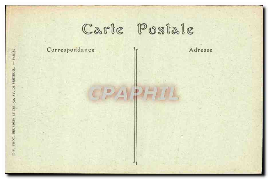 CPA Paris Perspective De l'avenue Des Champs Elysees — Rückseite