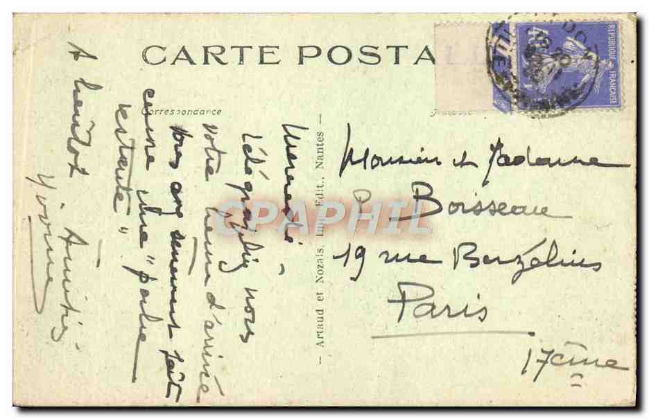 CPA Rocherfort En Terre L'Entree Du Chateau — Rückseite