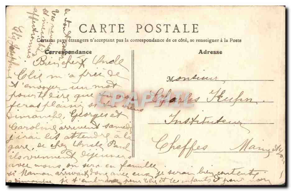 CPA N Mass Musee du Louvre — Verso