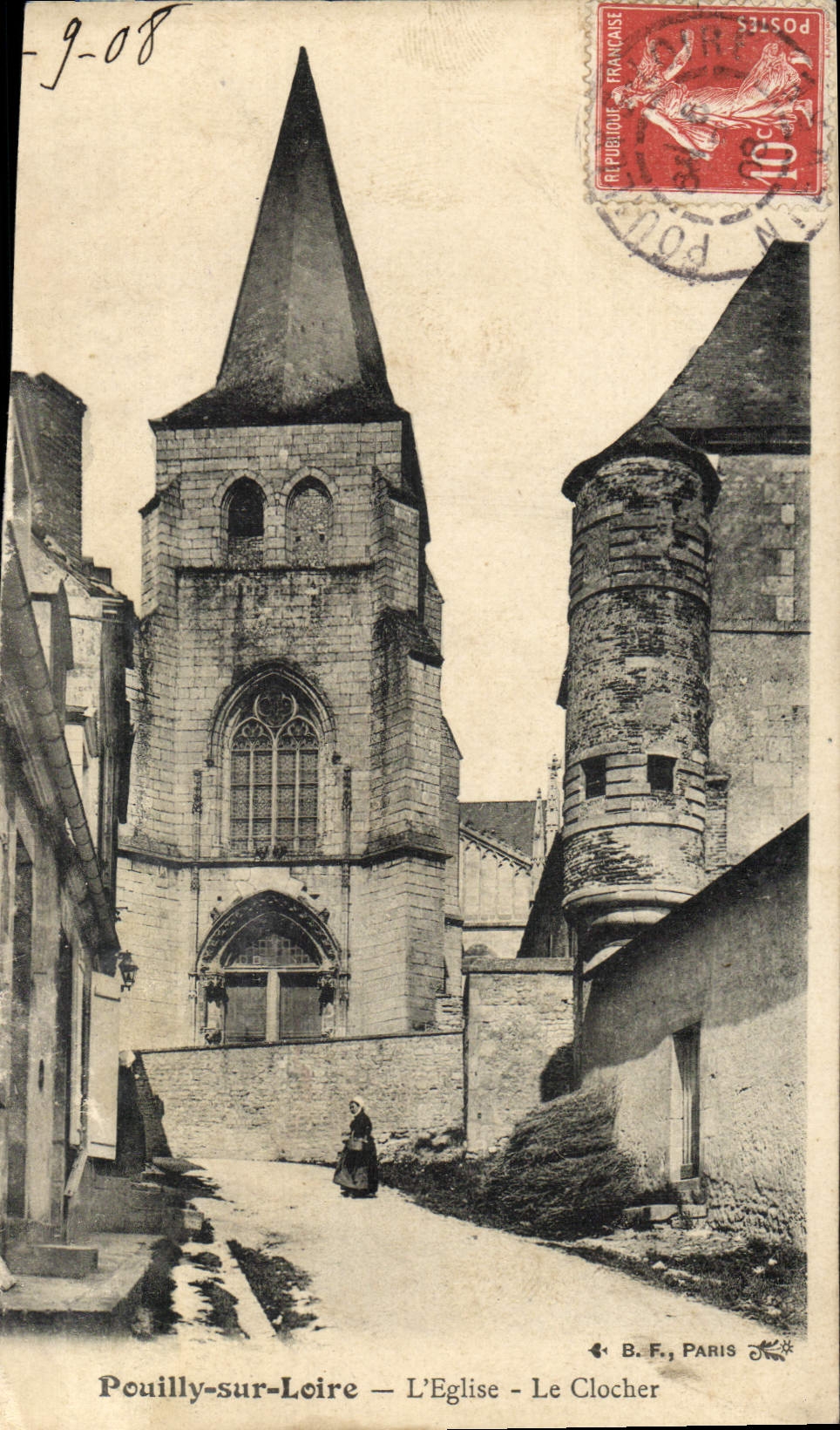 CPA Pouilly Sur Loire L'Eglise Le Clocher