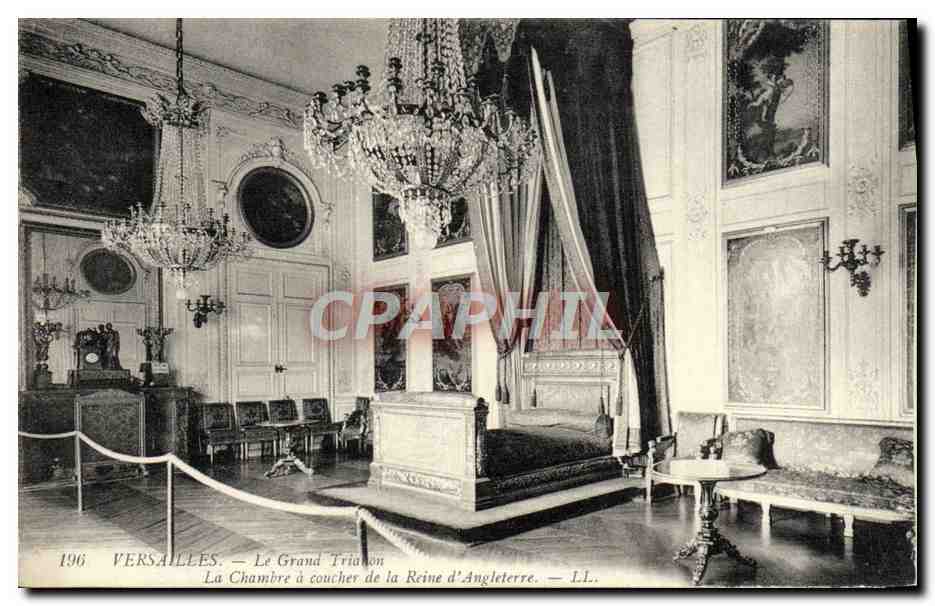 CPA Versailles Le Grand Trianon La Chambre A Coucher De La Reine D'Angleterre