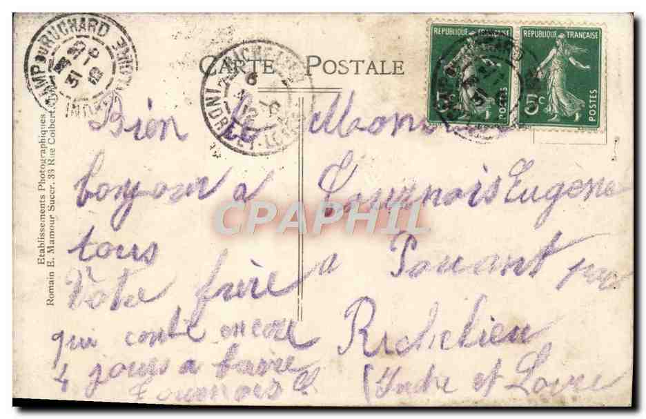 CARTE PHOTO Soldats Militaria  — Rückseite