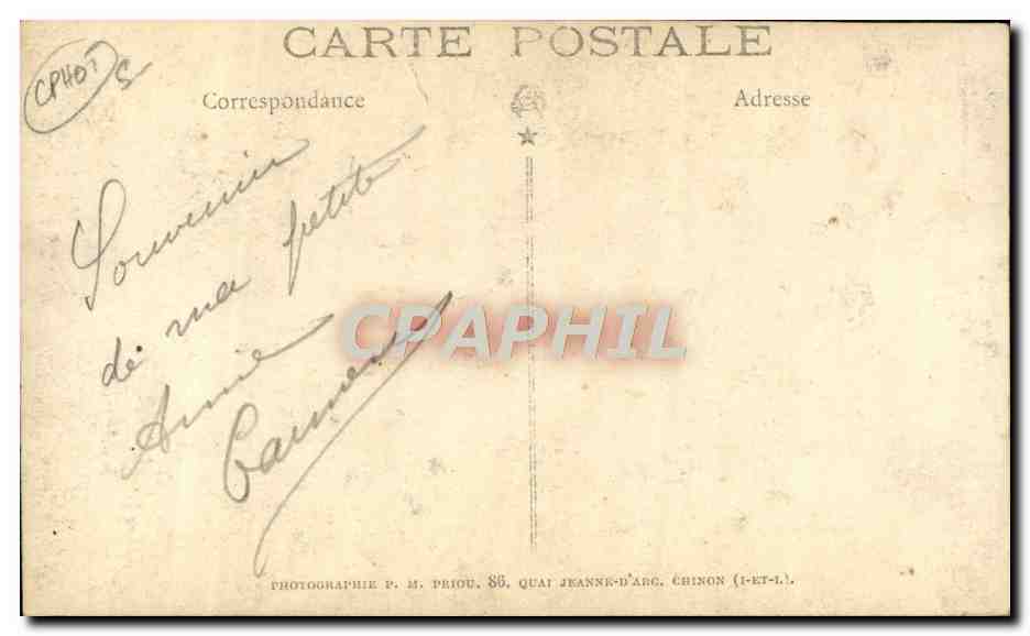 CARTE PHOTO Femme — Rückseite
