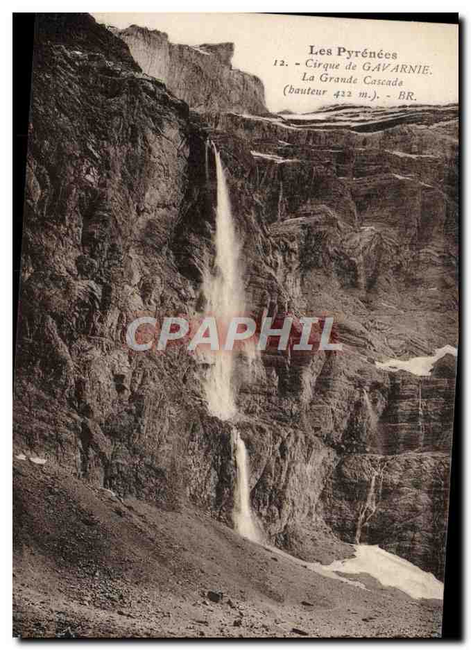 CPA Les Pyrenees Cirque De Gavarnie La Grande Cascade