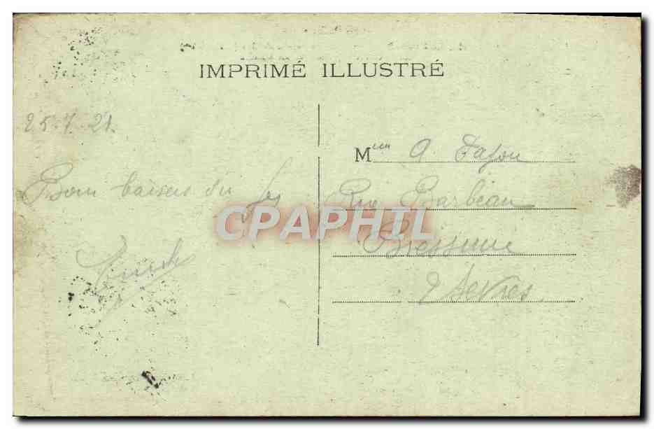 CPA Les Pyrenees Lourdes Funiculaire Du Pic Du Jer La Vallee D'Argeles Vue Du Viaduc — Verso