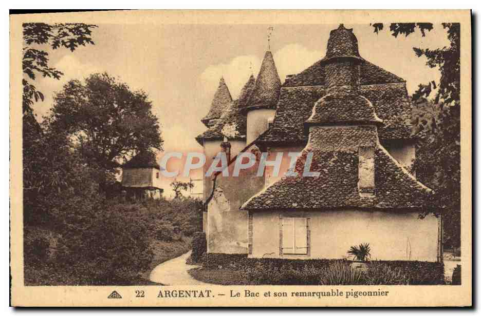 CPA Argentat Le Bac Et Son Remarquable Pigonnier