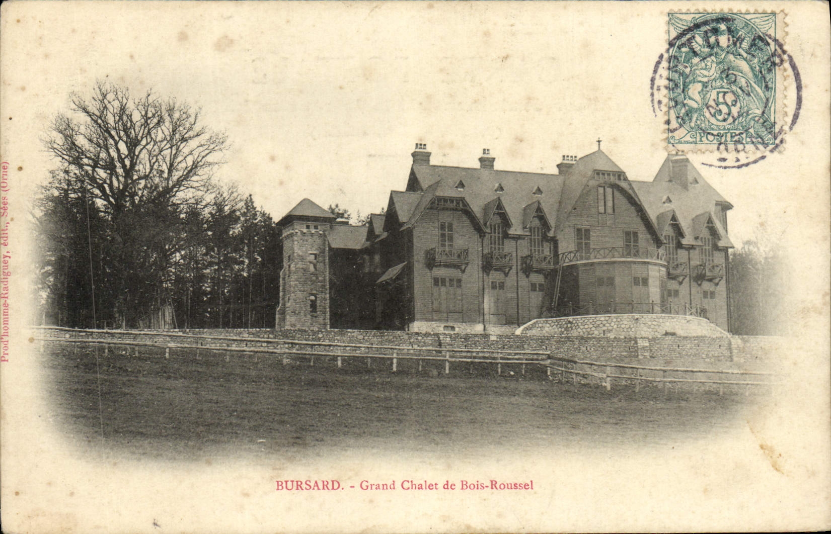 CPA Bursard Grand Chalet De Bois Roussel
