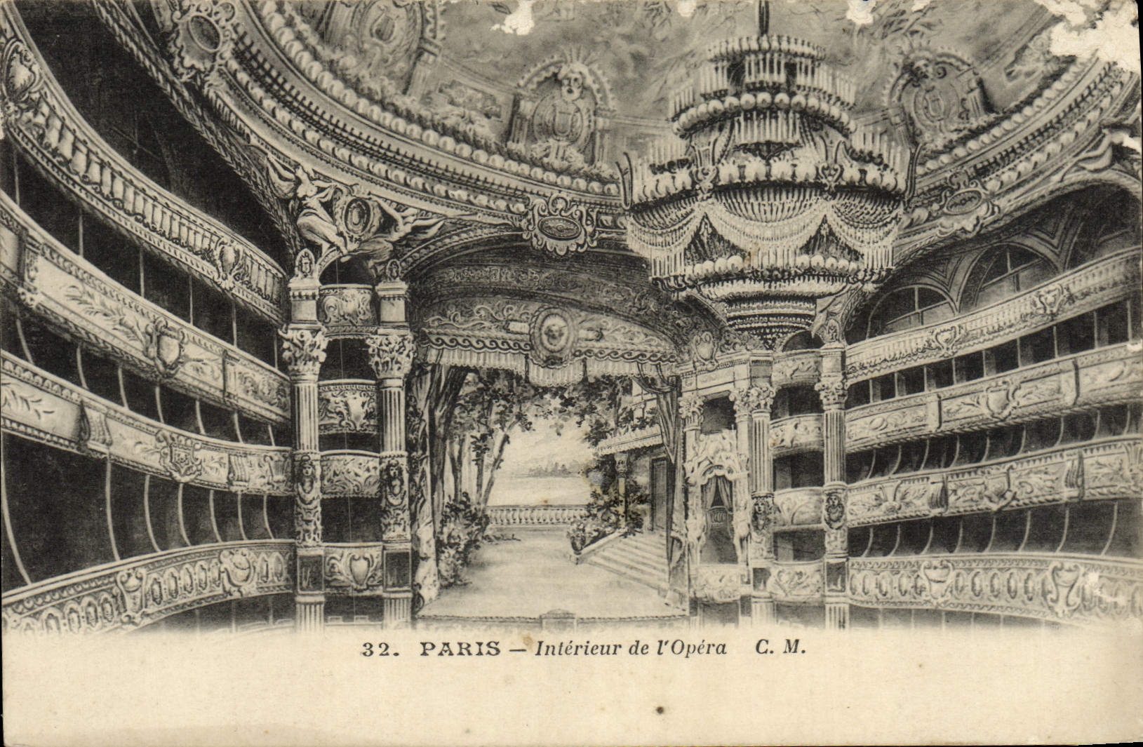 CPA Paris Interieur De l'Opera