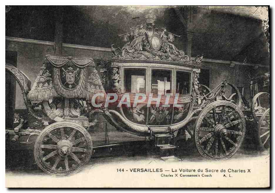 CPA Versailles La Voiture Du Sacre De Charles X