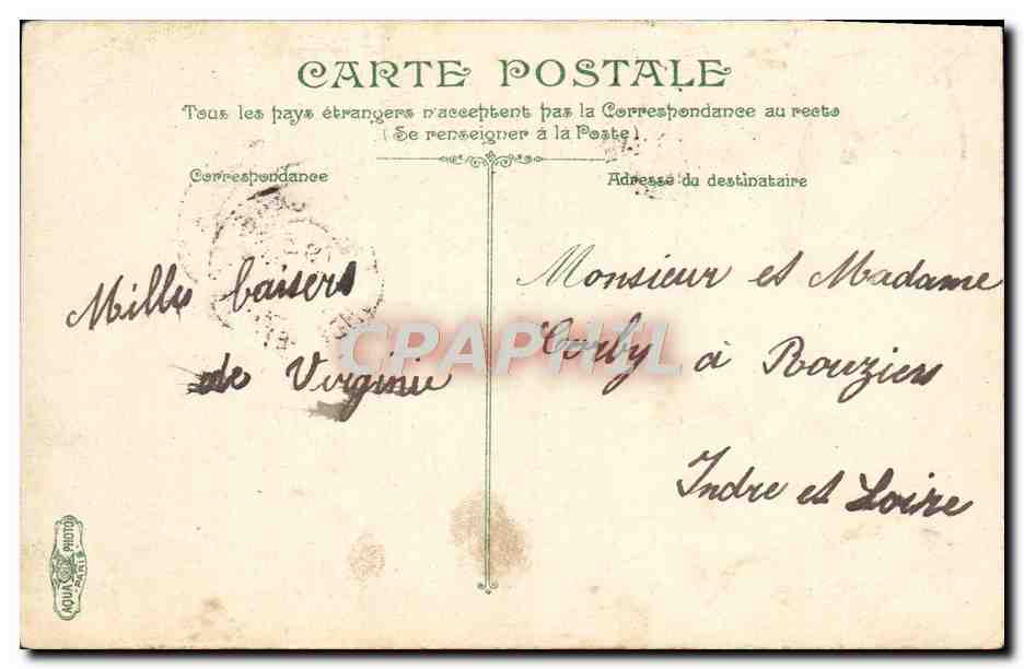 CPA Nantes Jardin Des Plantes — Verso