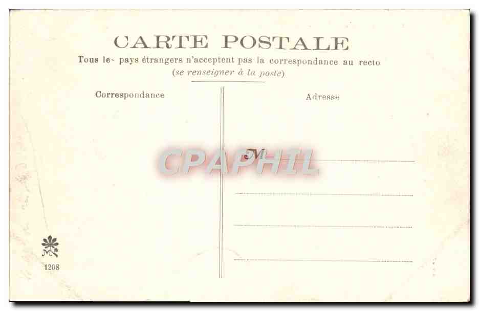 CPA Bords Du Loiret Le Chateau Du Randon — Back
