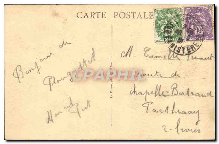 CPA Plougastel Daoulas Pont Albert Louppe Viaduc d'acces du Pont Albert Louppe — Rückseite