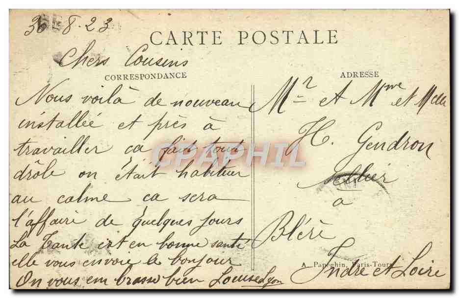 CPA Paris L'Arc De Triomphe Et La Tombe Du Soldat inconnu — Rückseite