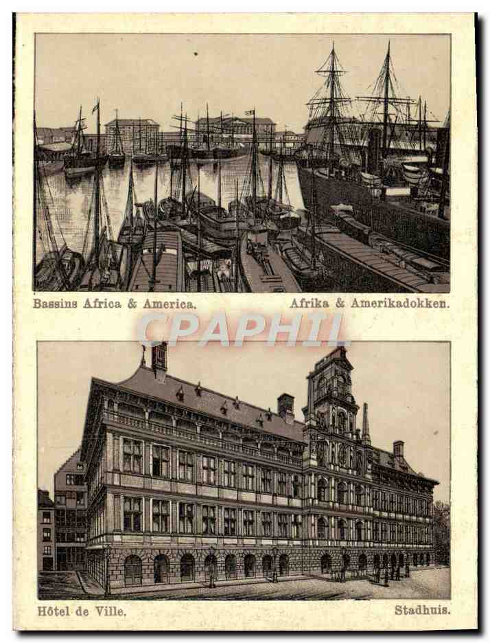 Bassins d'Afrique & d'Amérique — Hôtel de Ville — Stadhuis — Afrika & Amerikadokken
