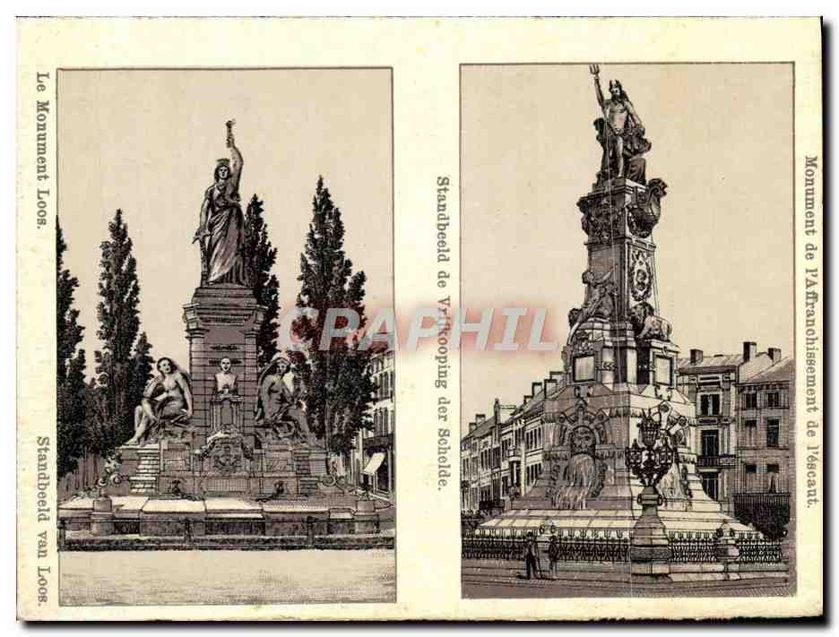 CPA Monument De l'Affranchissement De l'Escaut Standbeeld De Vrifkooping Der Schelde