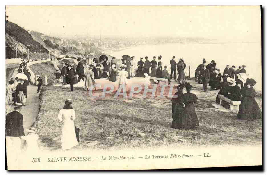 CPA Sainte Adresse Le Nice Havrais La Terrasse Felix Faure
