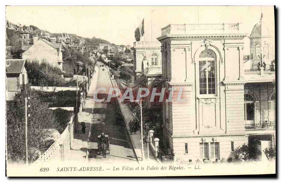 CPA Sainte Adresse Les Villas Et Le Palais Des Regates