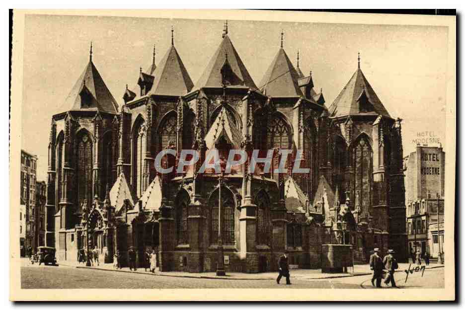 CPA Lille Abside De l'Eglise St Maurice